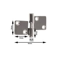 Hinge - Separating Cast S/Steel 85mm