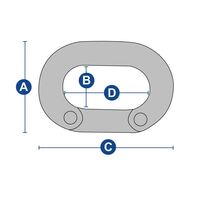 Chain Joining Links 316 Grade Stainless Steel