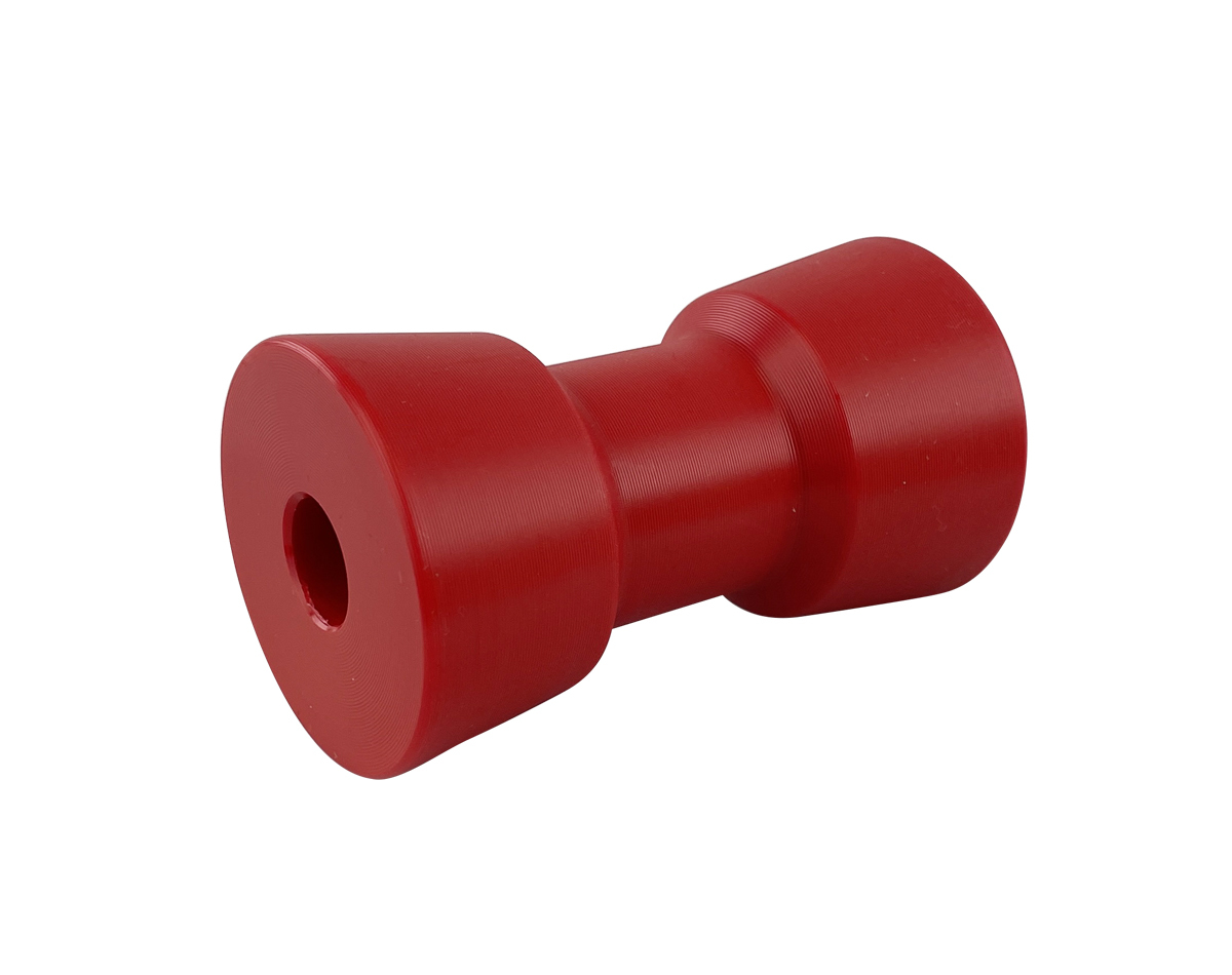 [SKU: 1302634] Sydney Keel Roller - Red Hard Poly 100mm