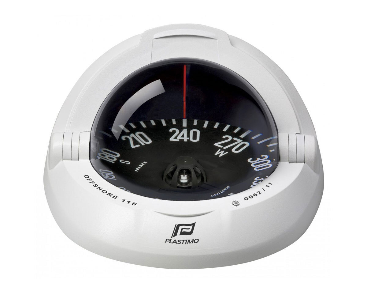 [SKU: 2013828] Offshore 115 Powerboat Compass Flush Mount Flat Card White