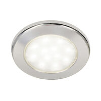 EuroLED115 Downlight White Light with Stainless Steel Rim 12/24v