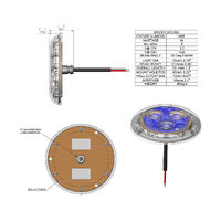 Bluefin LED Piranha P3 Underwater Boat Light Bronze Base Diamond White