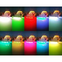 Bluefin LED Piranha P6 Colour Change Underwater Boat Light Aluminium Base