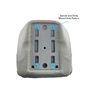 AD49 Moulded Boat Seat Mid Grey / Dark Grey