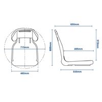 Moulded Plastic Boat Seat Shell