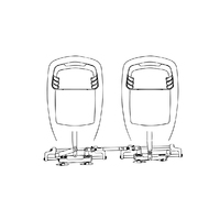 Tie Bar A95 Twin Outboard Application with Twin UC128-OBF or UC130-SVS Cylinders