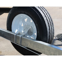 Atlantic Spare Wheel Mount Suits Galvanised Trailers Small