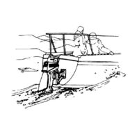 Outboard Motor Bracket Aluminium Adjustable 15HP