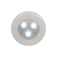 LED Cabin Light Round 77mm White with Spacer 12V