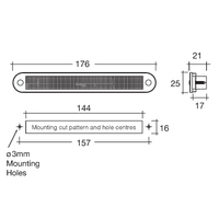 LED Courtesy Strip Lights 10-30v