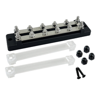 Bus Bar Power Distribution Terminal Block with Solid Base and Cover
