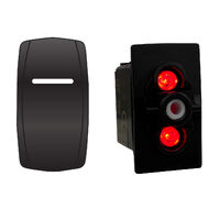 Rocker Switch with Blank Single LED Cover ON/OFF
