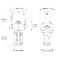Ultraflex B502 Series Top Mount Twin Engine Controls