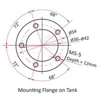 KUS S5 Tank Fuel Liquid Level Sender 240-33 Ohms