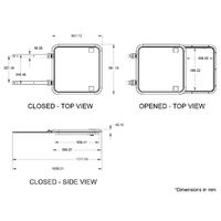 Bomar Low Profile Hatch with Sliding Roof and Venting Position
