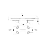 Heavy Duty Cleat 316 Grade Stainless Steel