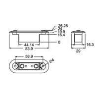 LED Oblong Shape Courtesy Lights 12v