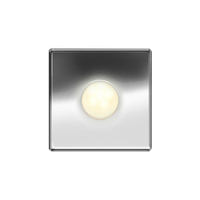 Quick TESS Series Mini LED Courtesy Light with Stainless Steel Rim