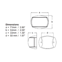 Hella Marine NaviLED Compact Navigation Port and Starboard Lamps