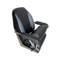 Mojo Deluxe Flip-Up Helm Boat Seat Off-White