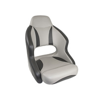 H52 Helmsman Compact Boat Seat - Carbon Black / Off-White