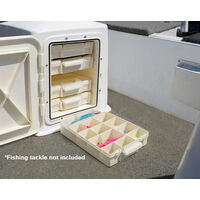 Oceansouth Boat Seat Box with Shelves & Tackle Boxes