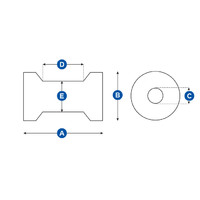 Rubber Cotton Reel Rollers