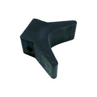 Bow Wedges Black Rubber