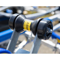 Keel Bow Roller with End Caps Black Polyurethane