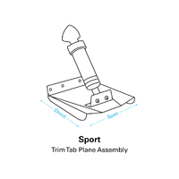 Bennett Marine Sport Hydraulic Trim Tab Complete System with AutoTrim Pro Control