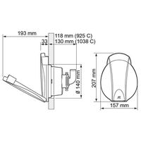 Manual Bilge Pump - Recess Mount