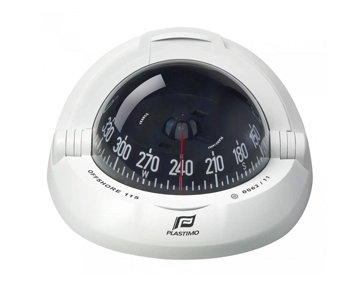 [SKU: 2013828] Offshore 115 Powerboat Compass Flush Mount Conical Card White/Black