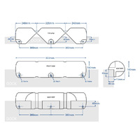 Premium E65 Edge Mount Dock Fender Corner 800x180mm