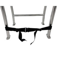 Leaning Post Seat Bench with Rod Holders