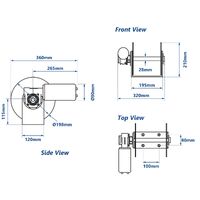 Viper Titan Series Micro Drum Anchor Winch Bundle