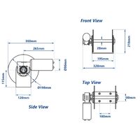 Viper X-Treme Series Micro Drum Anchor Winch Bundle