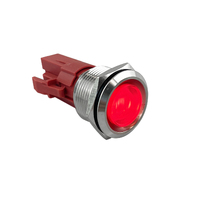 Water Resistant Stainless Steel Push Button Switch with Solid LED 15A 12/24V