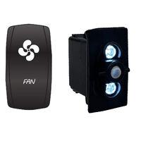 Rocker Switch with LED Laser Etched Cover Fan ON/OFF