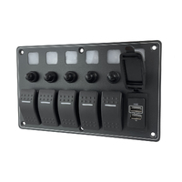 Water Resistant Aluminium Switch Panels with Dual USB ports