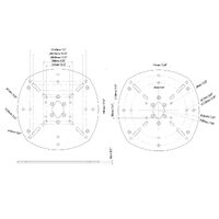 Scanstrut Modular Dual PowerTower Satcom Plates