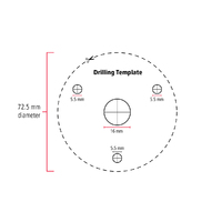 GME ABL014 Antenna Base Round Double Swivel