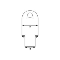 Canopy Bow End Insert Stainless Steel