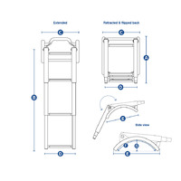 Ladder Telescopic & Folding For Inflatable Boats