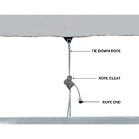 Oceansouth Cabin Cruiser Boat Storage & Towing Cover
