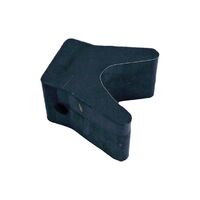 Bow Wedges Black Rubber