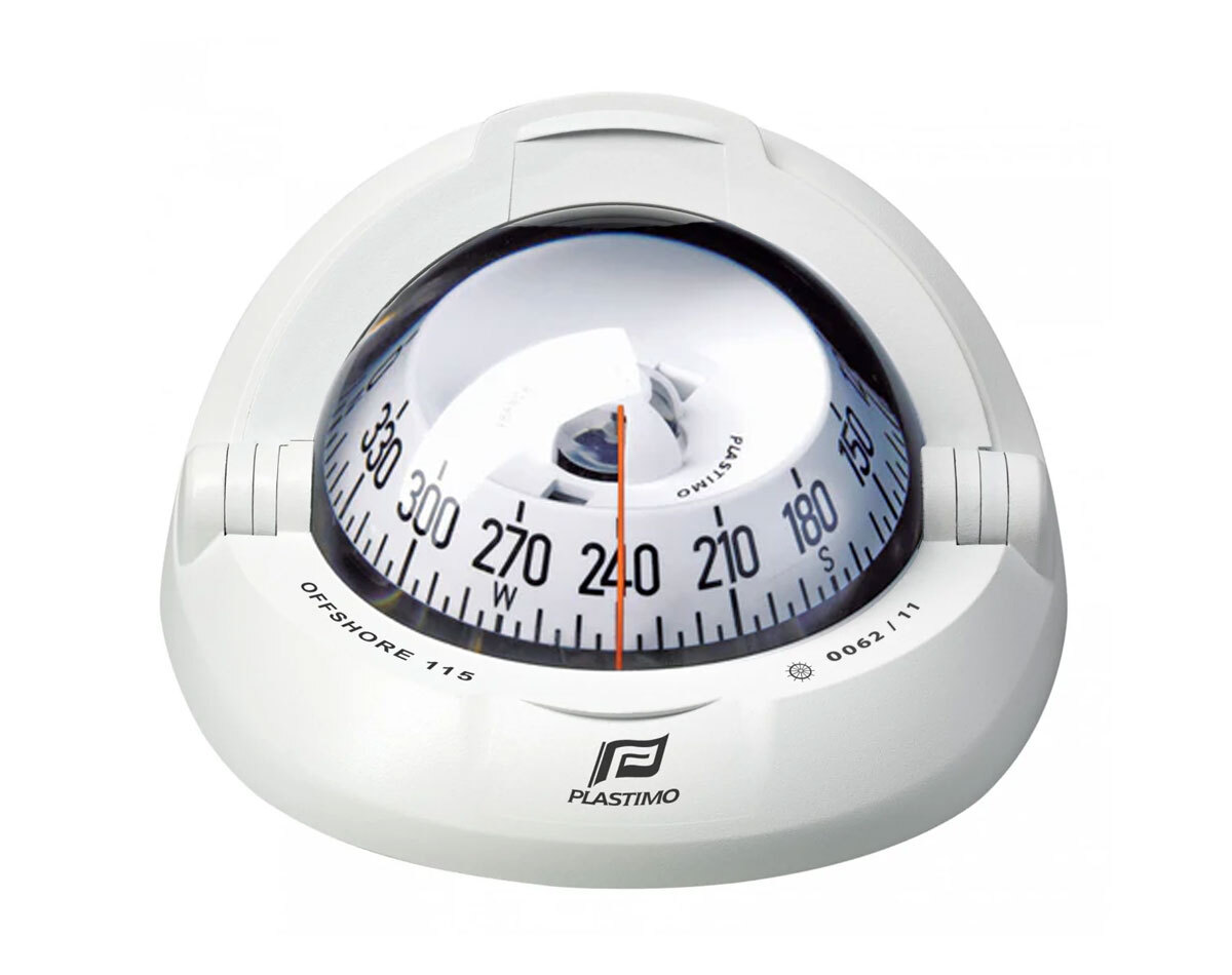 [SKU: 2013829] Offshore 115 Powerboat Compass Flush Mount Conical Card White