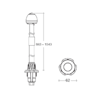 Narva LED Plug-In Telescopic Anchor Light 883-1543mm