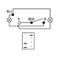 Rocker Switch with LED Laser Etched Cover Anchor Light ON/OFF