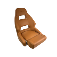 RM52 Flip-Up Boat Seat Carbon Black / White Embossed