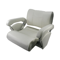 ST46 Flip-Up Flip-Back Helm Boat Seat Dark Grey / Mid Grey